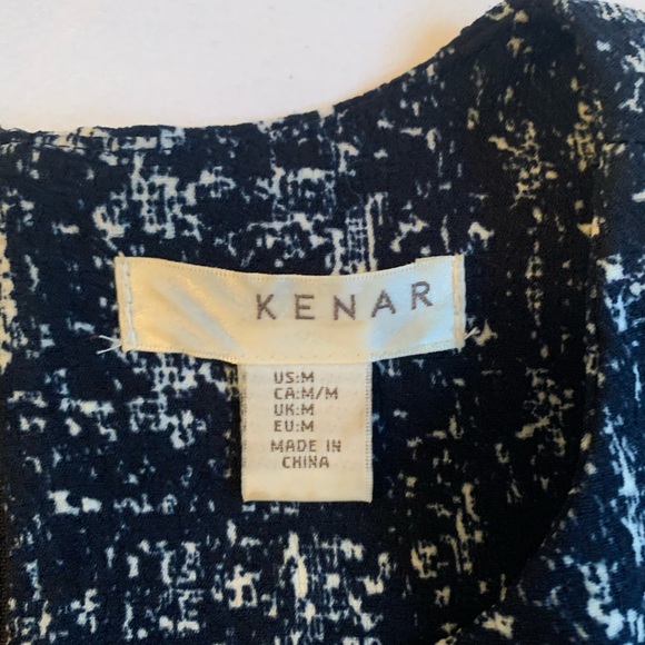 Navy/White Print Blouse - Picture 8 of 9